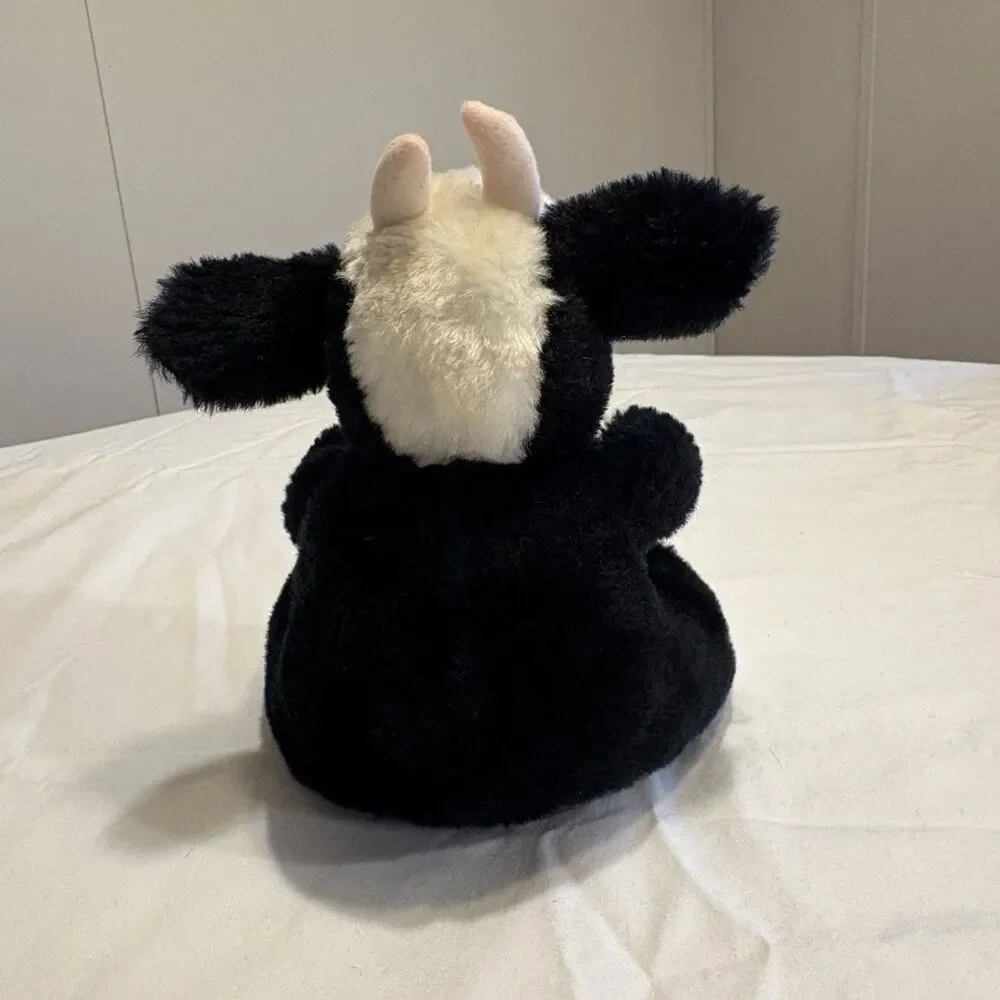 Vintage Rubber Face Baby With Cow Plush Suit